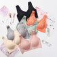 Wholesale Factory Price High Quality Comfortable Lace Bra Women Wireless Natural Latex Cup Vest Bralette Padded