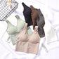 Autumn new listing v neck push up camisole ladies wireless underwear girls breathable vest bra
