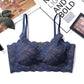 New Arrival Sexy Lace Ice Silk One-Piece Wireless Underwear Comfortable Push Up Sleeping Bra For Women