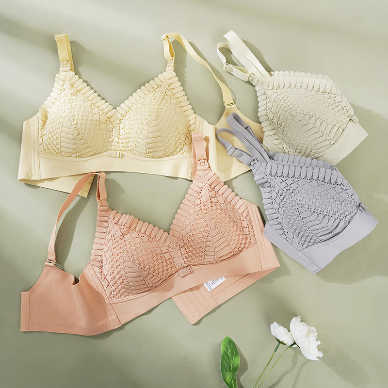 2021 New Style Breastfeeding Underwear for Pregnant Women Front Buckle Breastfeeding Bra Comfortable Nursing Bra