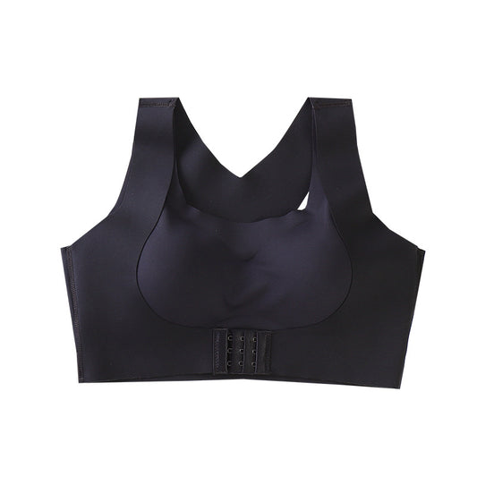 Breathable Bra Posture Corrector Bralette Front Closure Adjustable Bras Laser Cutting Push Up Sports Vest Brassiere Cross Back