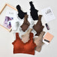 Summer yoga bra tank top soft lace seamless bra casual breathable wireless removable pad vest