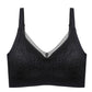 New Hot Latex Bra Adjustable Comfortable Wire-free Lace Underwear Laser Cut Bralette Women