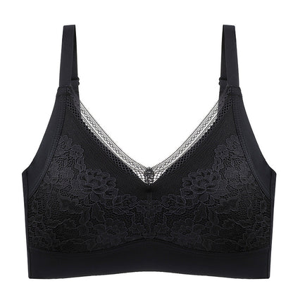 New Hot Latex Bra Adjustable Comfortable Wire-free Lace Underwear Laser Cut Bralette Women