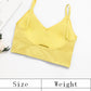 U back Removable padded chest sports Tube Top Wrapped Chest Girl Lady Vest Sexy Seamless Sport Bra