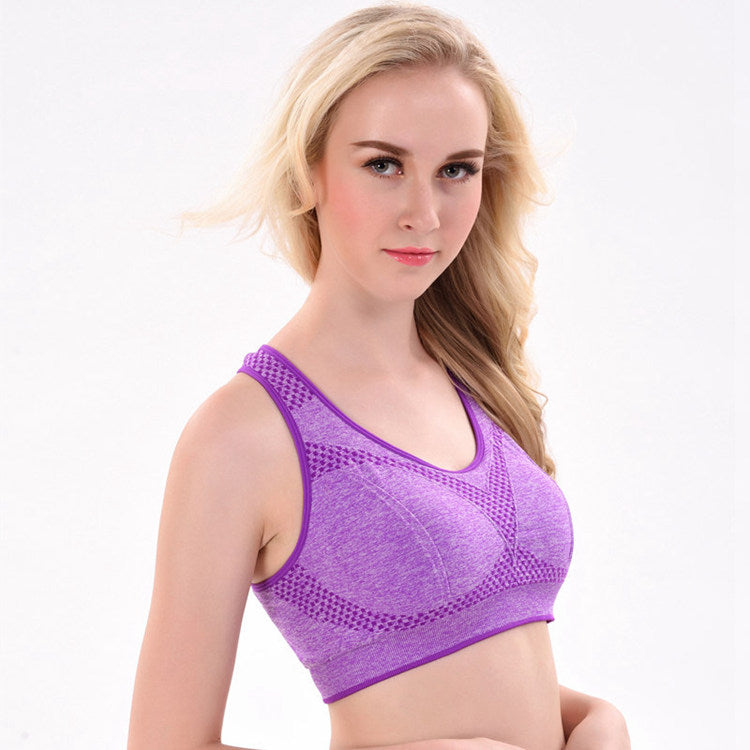 High Impact Seamless Women Outdoor Sportswear Top Professional Breathable Running Underwear Quick Drying Fitness Yoga Bra