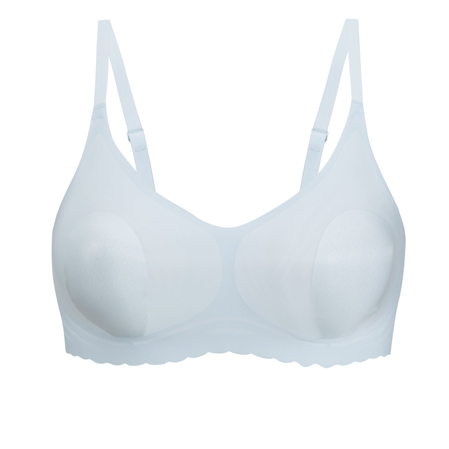 Summer Seamless Big Breasts, Small and Light Underwear, Thin Cups, Comfortable, Anti-glare, Small Rabbit Ears, No Steel Ring Bra