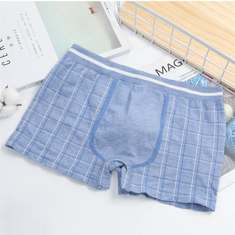 Four-pack Men's Modal Cotton Boxer Panties Underwear Soft Breathable Underpants Mens Boxer Brief Seamless Boyshort