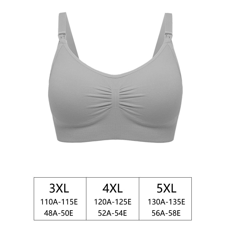 Seamless Plus Size Nursing Bra Breathable Women Breastfeeding Underwear High Quality Maternity Bra Push Up