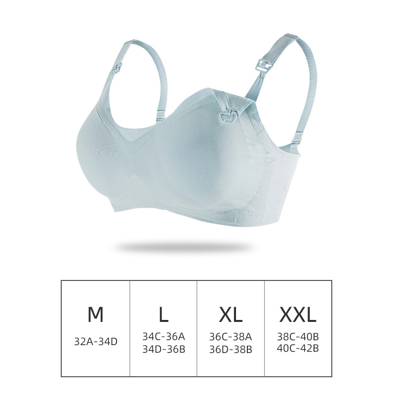 Comfortable laser cutting seamless breast feeding bra wire free nursing bra maternity