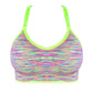 Women High Impact Push Up Underwear Tops Supportive Yoga Sports Bra Removable Pad Adjustable Straps Gym Bralette