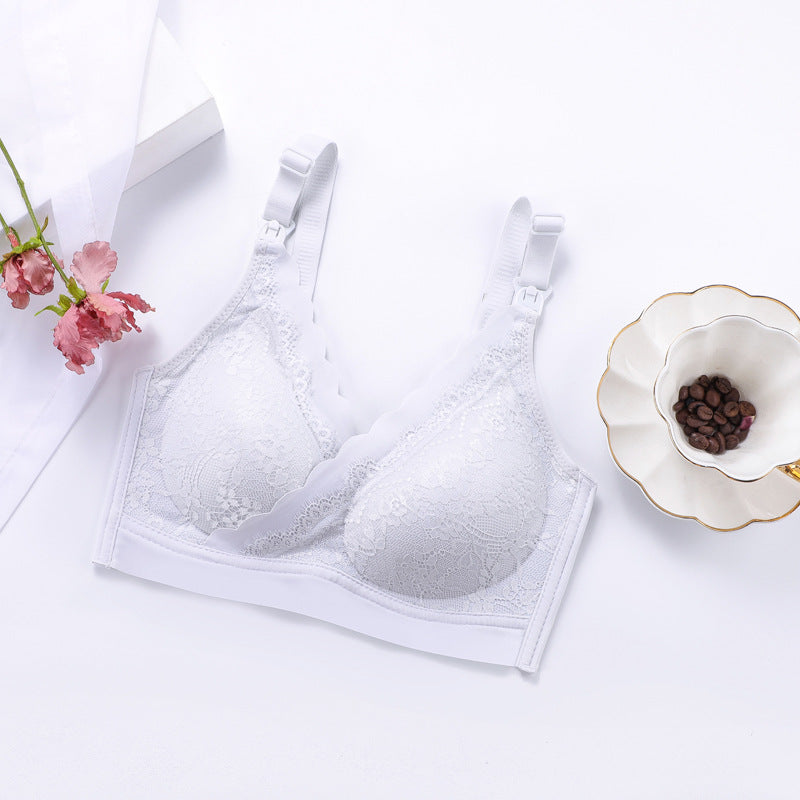 New Style Criss-Cross Nursing Bra Breathable Lace Comfortable Maternity Bra Removable Pad Breastfeeding Bras