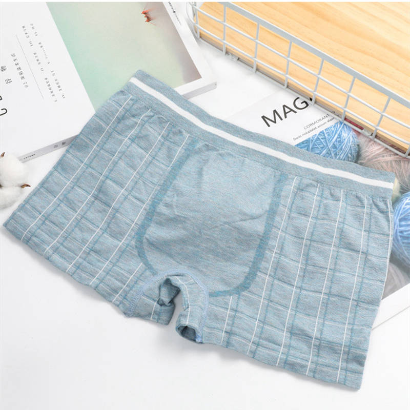 Four-pack Men's Modal Cotton Boxer Panties Underwear Soft Breathable Underpants Mens Boxer Brief Seamless Boyshort