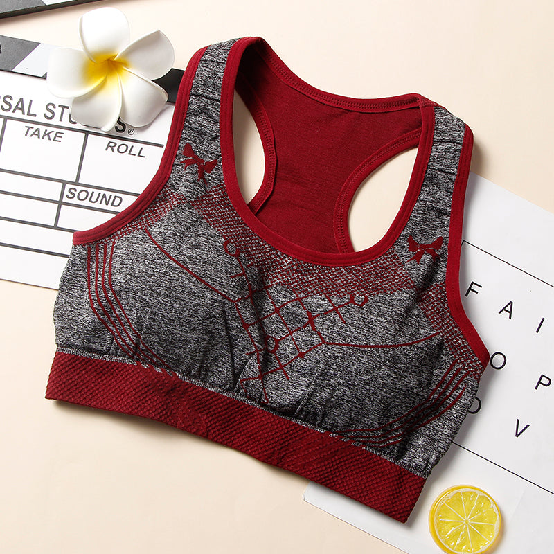 Fashion women workout clothing nylon spandex yoga crop tops push up sports bra