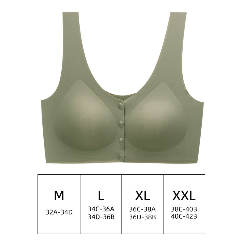 New Maternity Nursing Bra with Front Closure Cups 3D Support Cups for Gathering Bras Breathable Comfortable Seamless Underwear