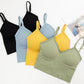 Women sports bra backless U-shaped camisole sexy removable padded yoga top wire free sports bra