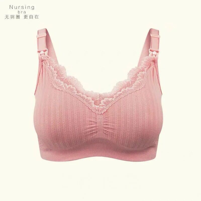 Modal Seamless Pregnant Women's Underwear Wire Free Front Open Breastfeeding Bra Summer Thin Soft Nursing Bras