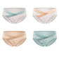 Wholesale 4 Pieces Women Cotton Low Waist Front Criss-Cross Pregnancy Panties Under Bump Maternity Underpants Postpartum Briefs