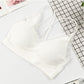 Wholesale seamless elastic double straps bralette girls removable padded camisole sexy v neck lace tube top wireless sports bra