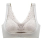 Front Closure Fashionable Lace Bra Ladies Sexy Push Up Bra Laser Cut Adjustable Corrector Bralette