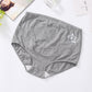 Breathable plus size cute cartoon print maternity underwear adjustable high waist over bump belly lift pregnant women's panties