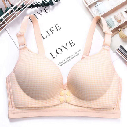 New laser cutting cotton pregnant women's underwear front closure breastfeeding bra