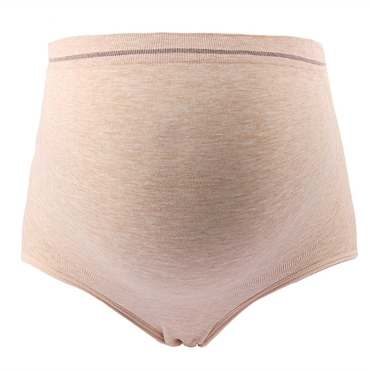 Seamless stretch maternity underwear panties high waist large size pregnant women's briefs breathable cotton pregnancy panties